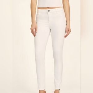 Guess Sexy Curve Mid Rise White Jeans